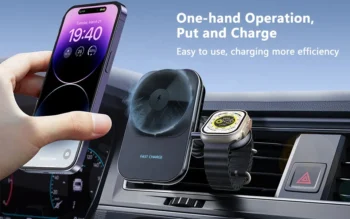 MagCharge Duo S15 – מטען אלחוטי מגנטי 2 ב-1 עם קירור לאייפון ול-Apple Watch, תמונה 3