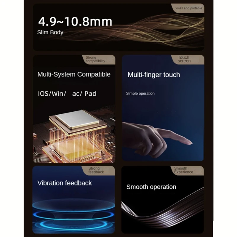 טאצ׳פד אלחוטי Bluetooth – משטח מגע רב־תפקודי עם מחוות, נטען ומתאים למחשב נייד, iPad, Mac ומכשירים נוספים, תמונה 6