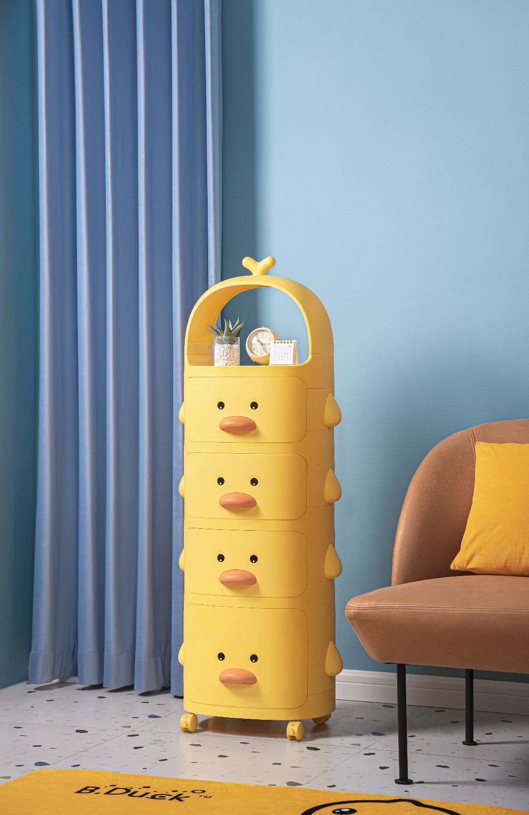מגירות אחסון מעוצבות לחדר הילדים
